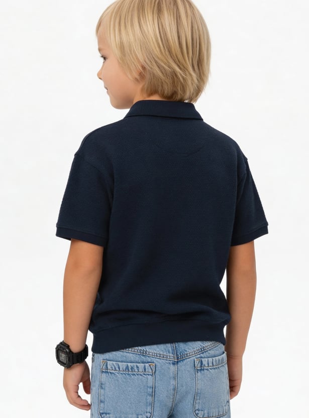 Boys Knit Polo T-shirt
