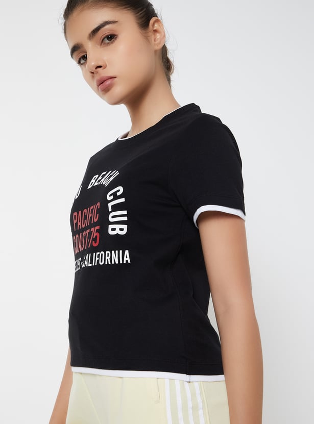 Women Printed Sports T-shirt
