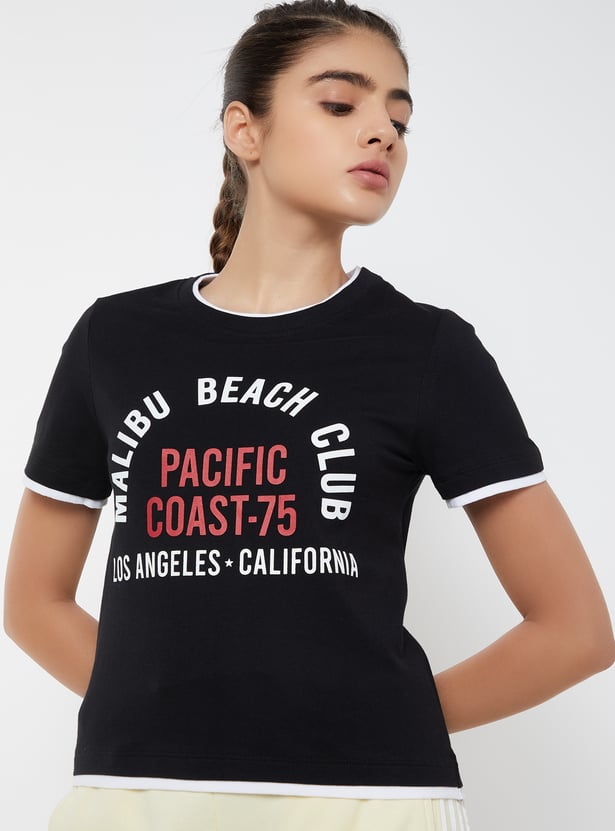 Women Printed Sports T-shirt