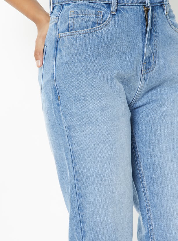 Women High Rise Mom Fit Jeans