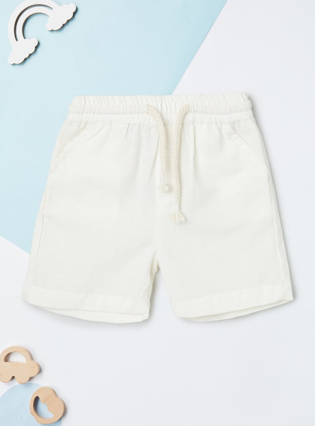 Boys Embroidered Shorts Set