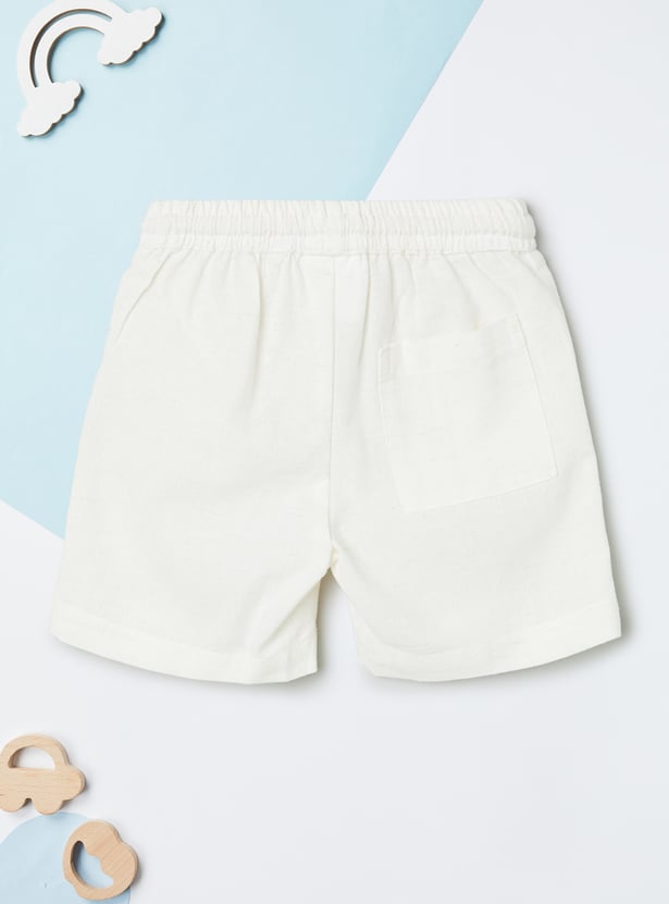Boys Embroidered Shorts Set