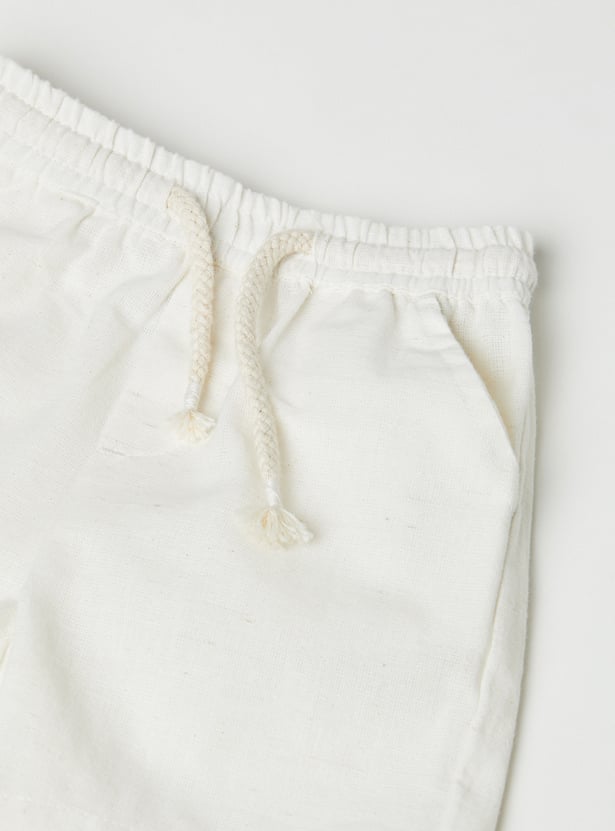 Boys Embroidered Shorts Set