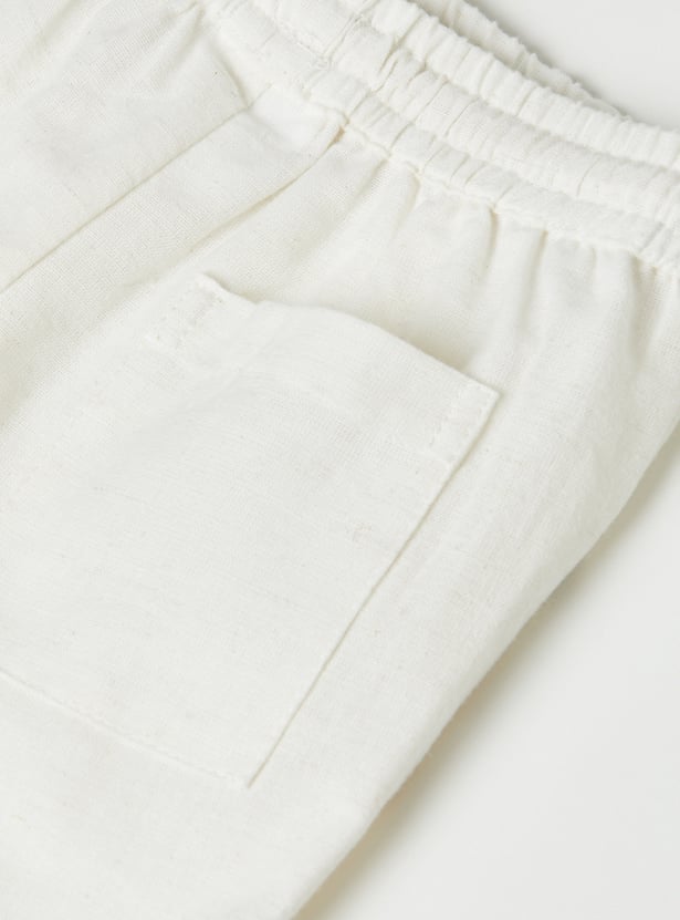Boys Embroidered Shorts Set