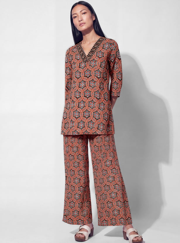 Women Printed Straight Kurti