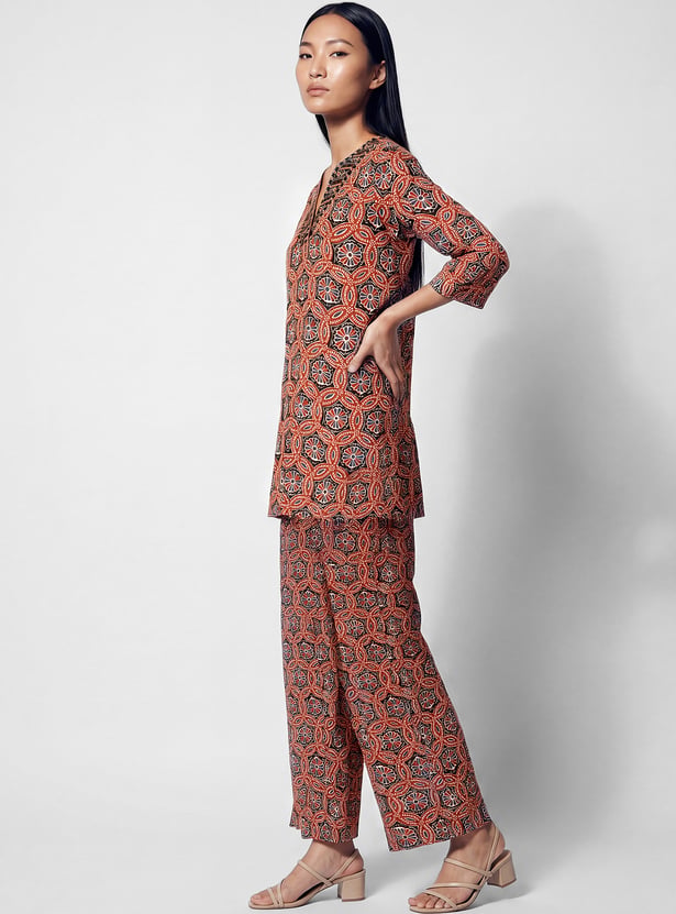 Women Printed Straight Kurti