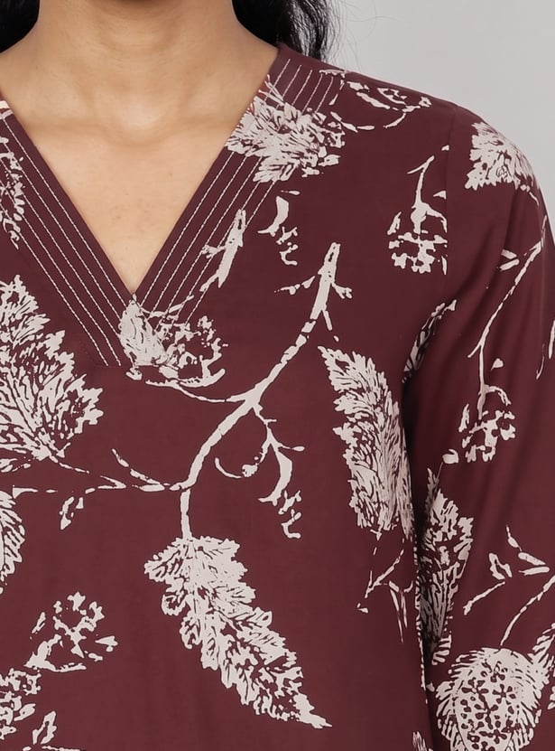 Women Printed Straight Kurta Set