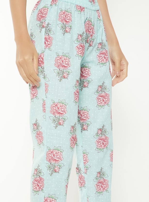 Women Floral Print Straight Kurta Set