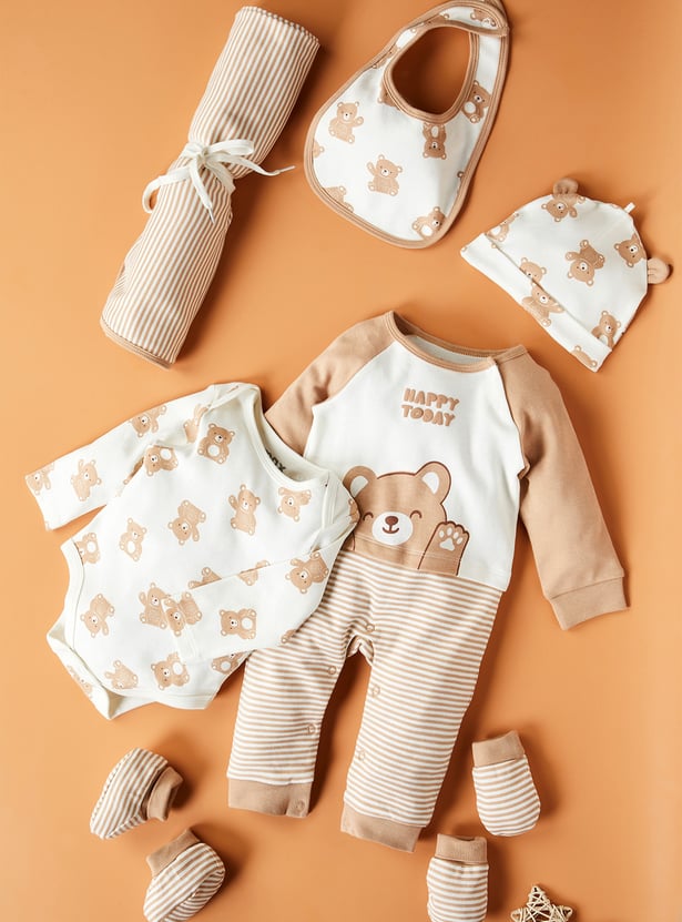 Infant Boys Printed Clothing Gift Set - Pack of 7