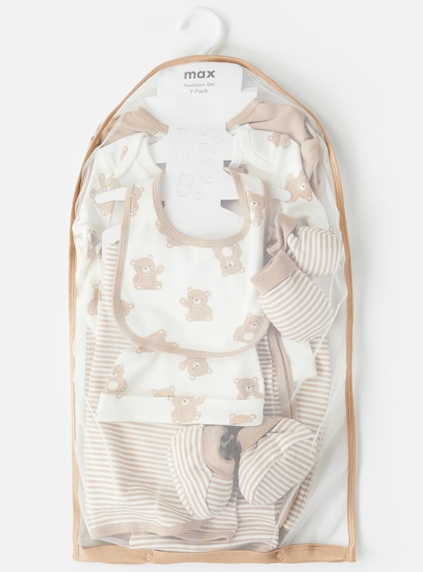 Infant Boys Printed Clothing Gift Set - Pack of 7