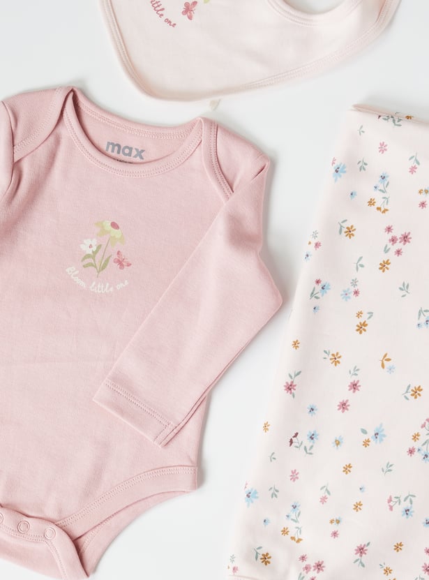 Girls 7 Piece Printed Clothing Gift Set