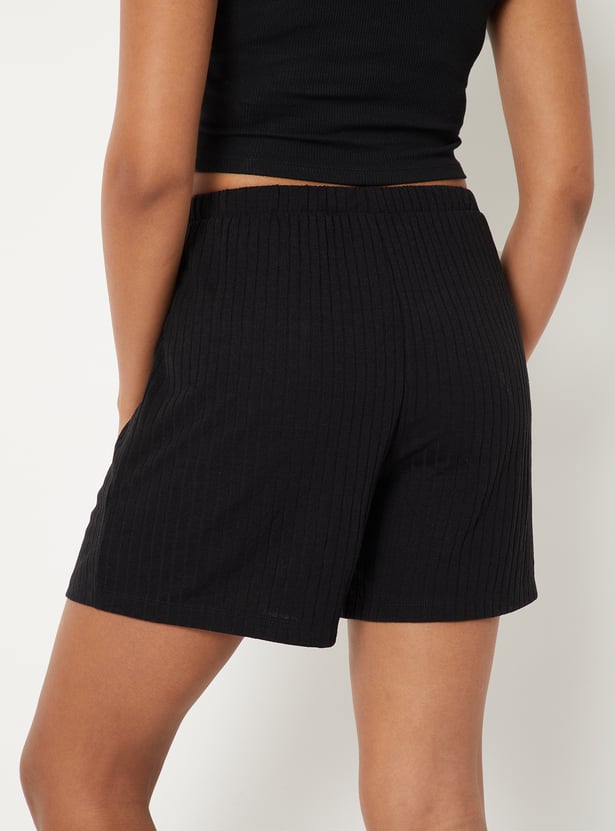 Women Textured Shorts
