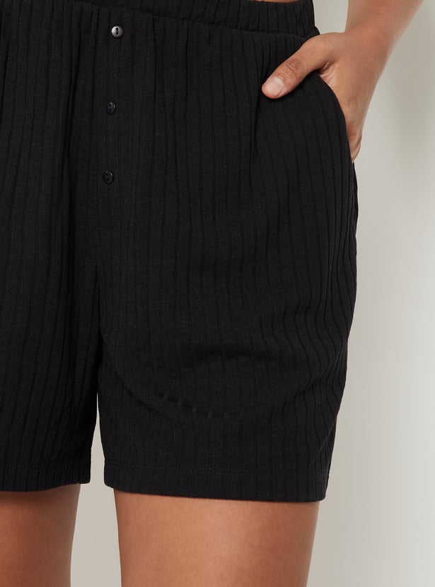 Women Textured Shorts