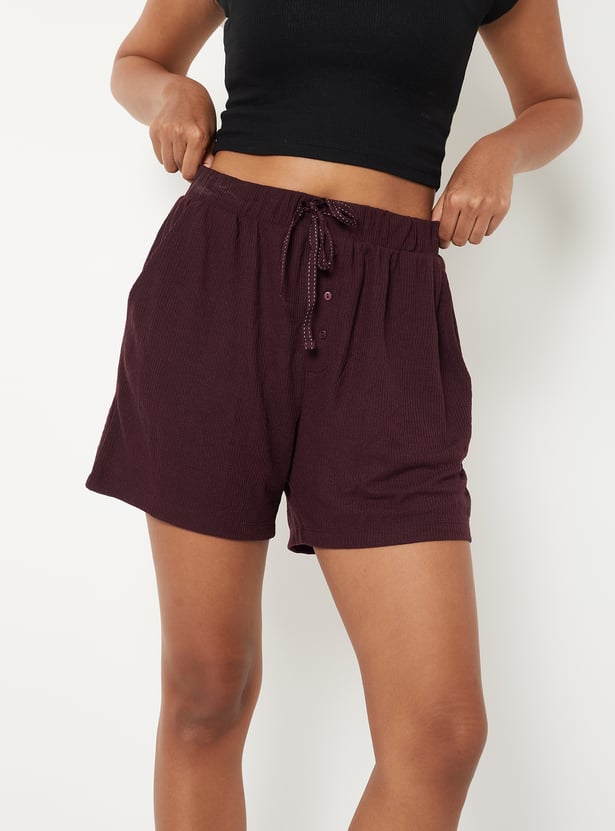 Women Textured Shorts