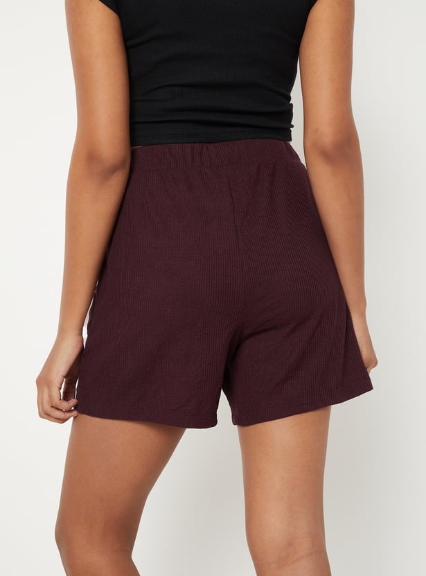 Women Textured Shorts
