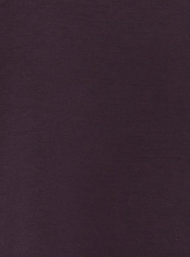 Women Solid Boxy Sports T-shirt