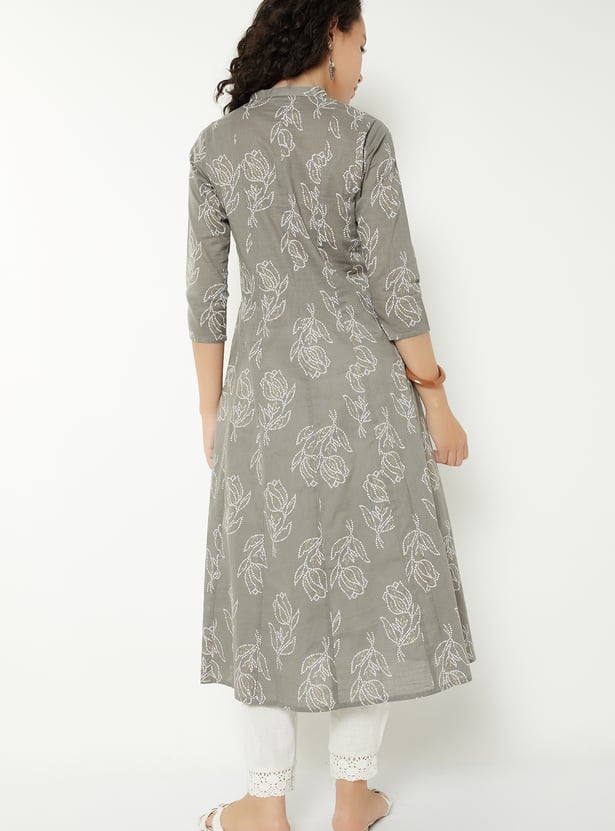 Women Printed Kalidar Kurta