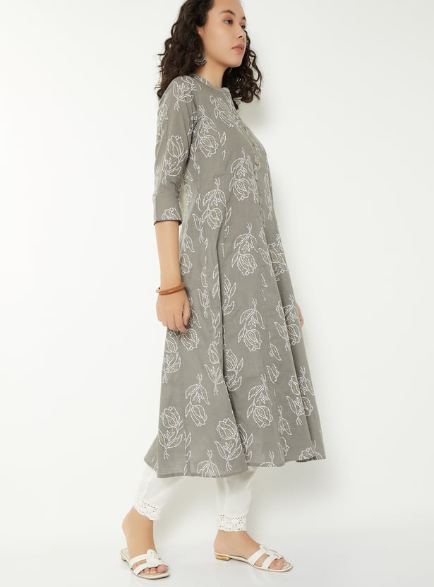 Women Printed Kalidar Kurta