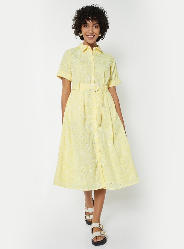 Women Printed Shirt Dress