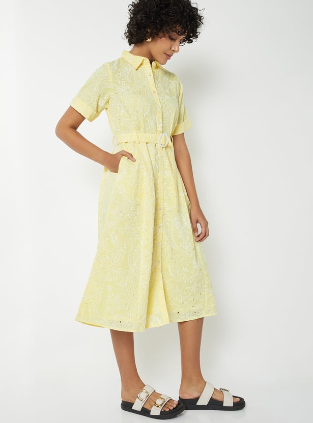 Women Printed Shirt Dress