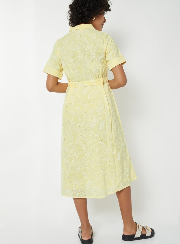 Women Printed Shirt Dress