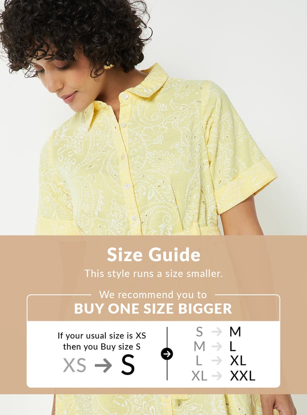 Women Printed Shirt Dress
