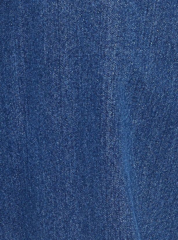 Men Washed Straight Fit Jeans