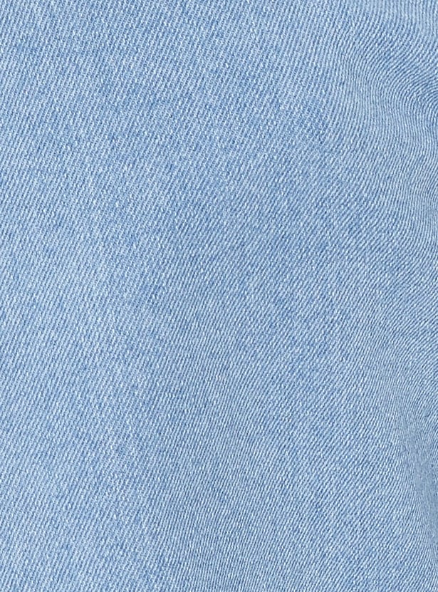 Men Washed Straight Fit Jeans