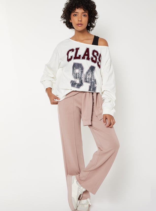 Women Printed Boxy Sports T-shirt