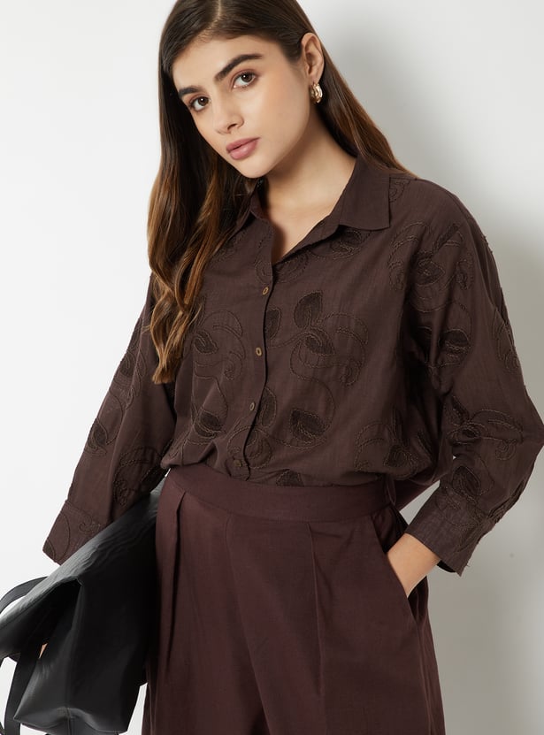 Women Embroidered Shirt