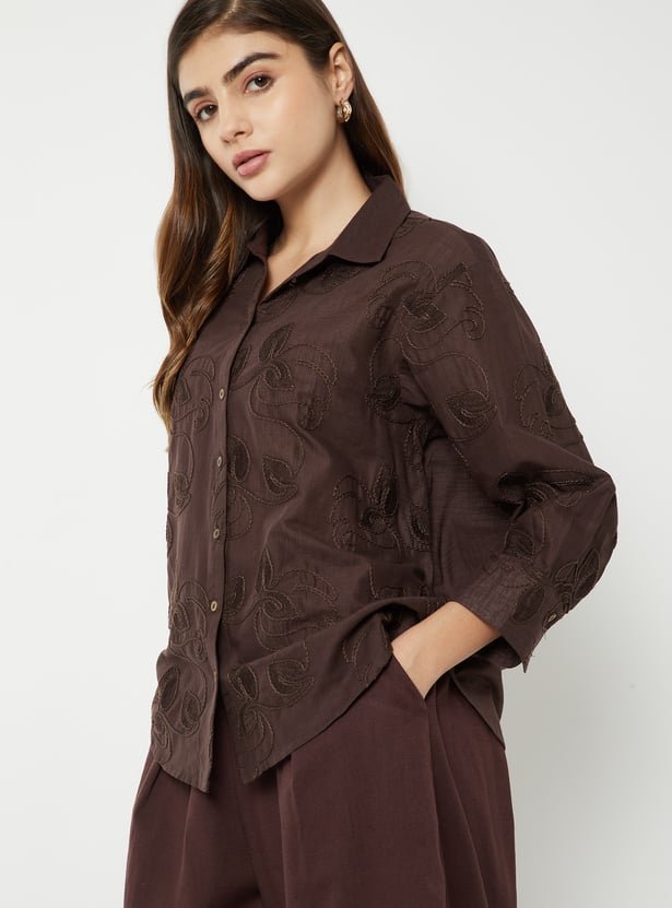 Women Embroidered Shirt