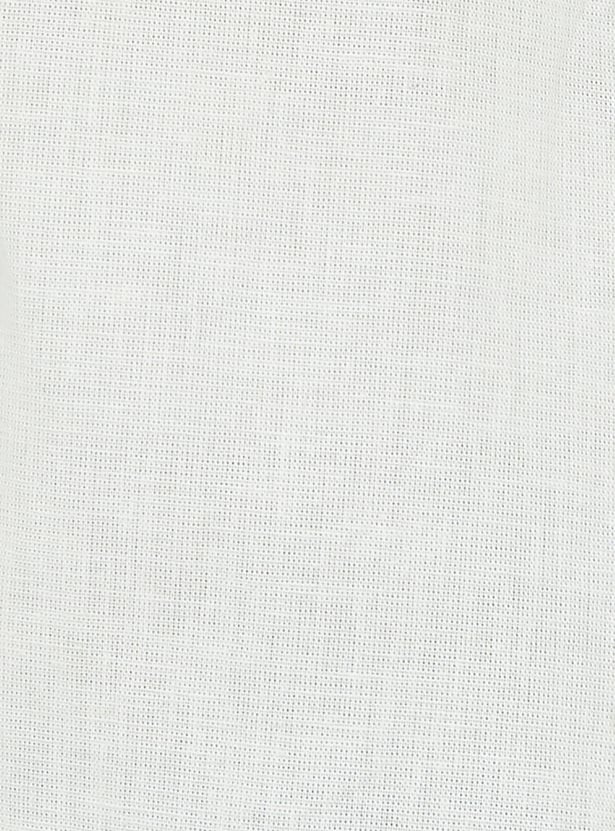 Women Embroidered Drop Shoulder Crop Shirt