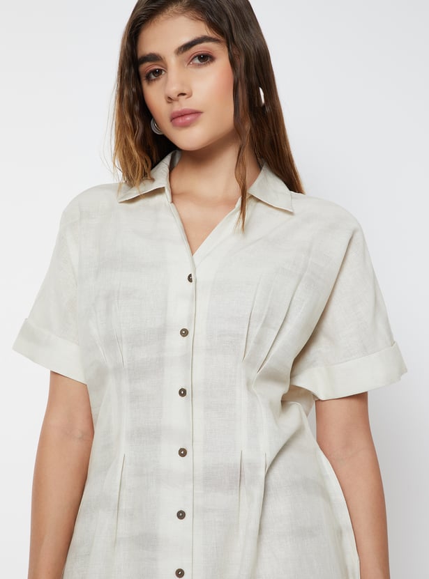 Women Printed Shirt Dress