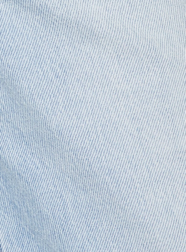 Women Light Wash Wide-Leg Jeans