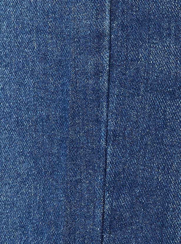 Women Washed Wide Leg Jeans
