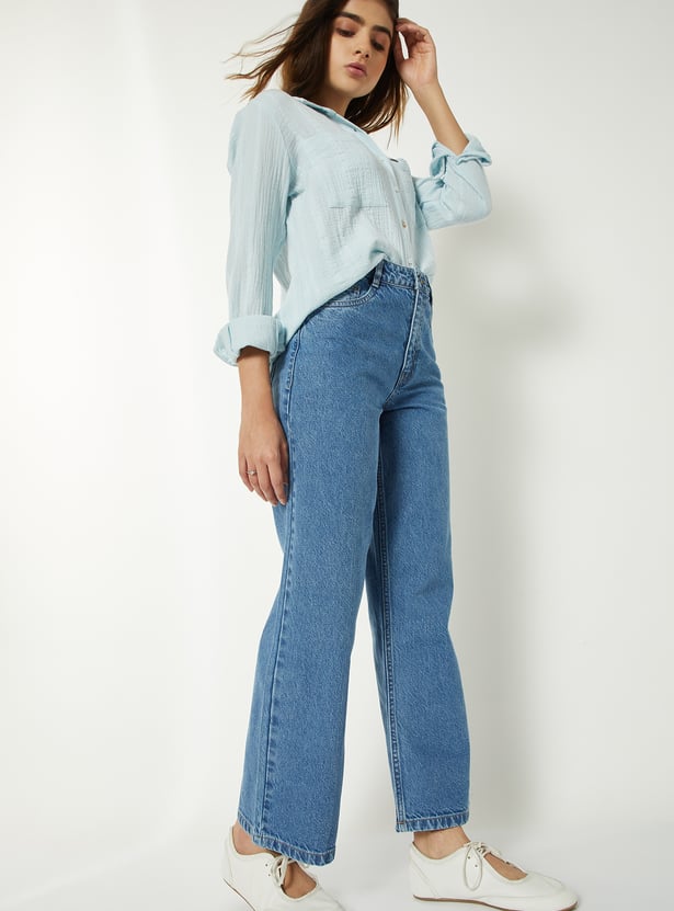 Women Clean Look Full Length Jeans