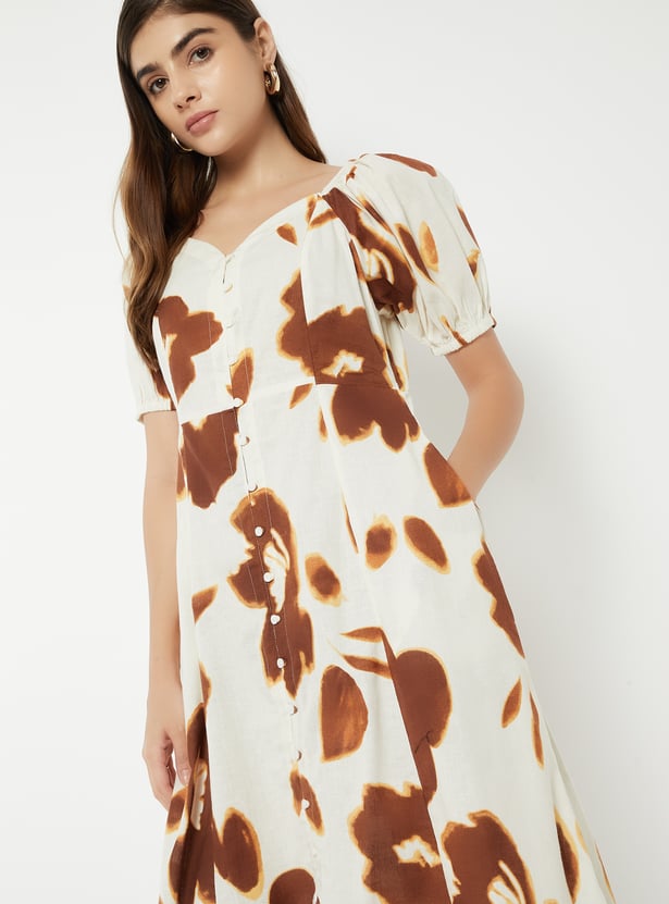 Women Printed A-line Dress