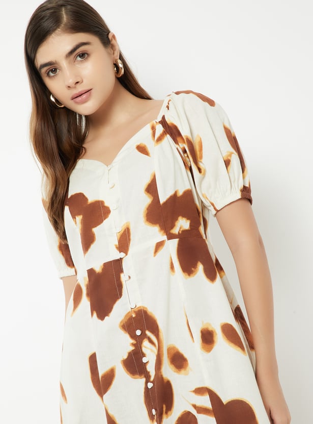 Women Printed A-line Dress