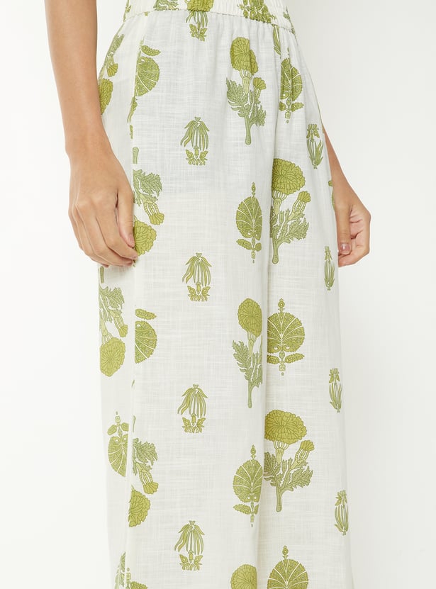 Women Floral Print Straight Kurta Set
