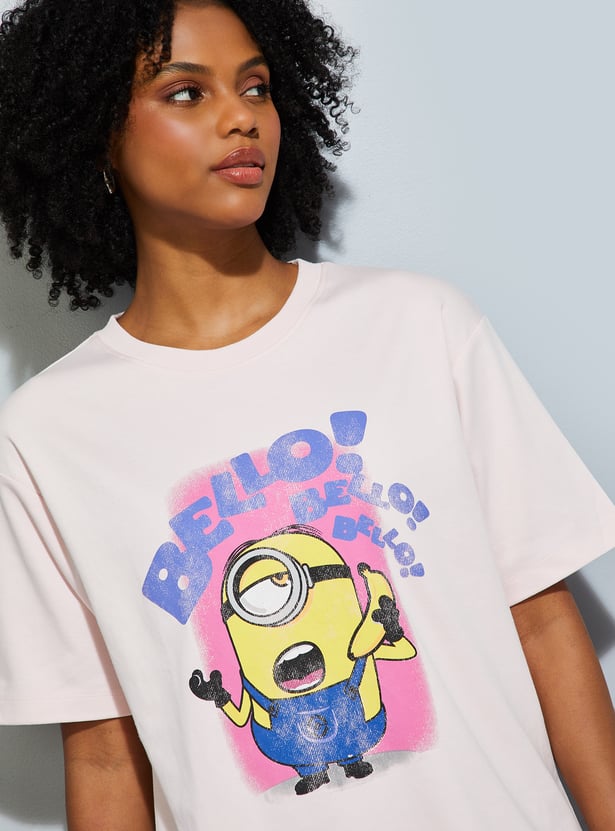 URB_N Women Minion Boxy T-shirt