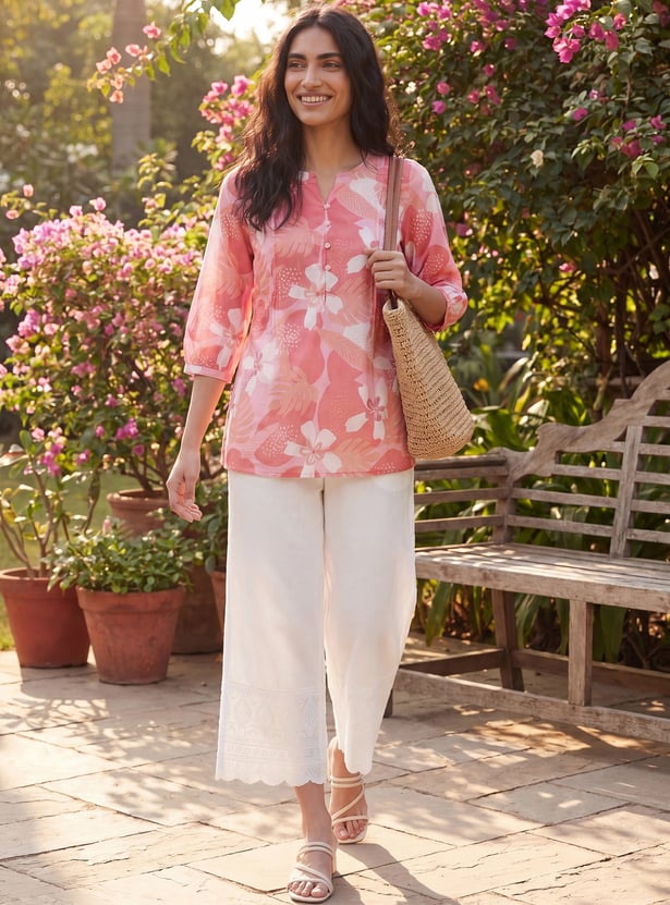 Women Embroidered Palazzos