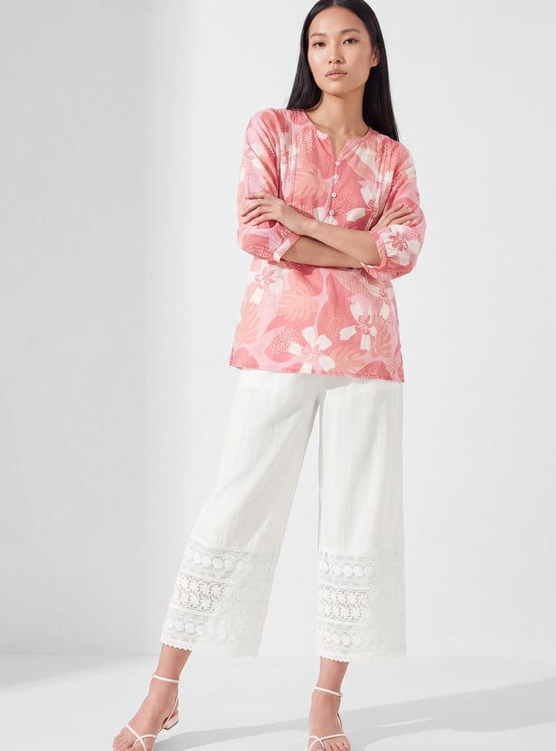 Women Embroidered Palazzos