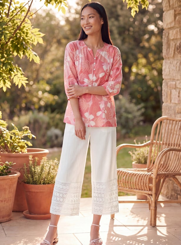 Women Embroidered Palazzos