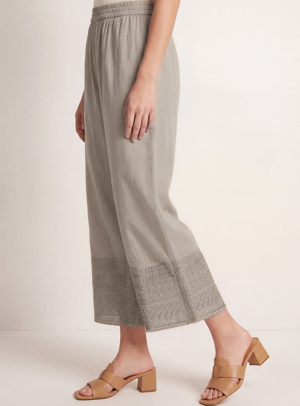 Women Embroidered Palazzos
