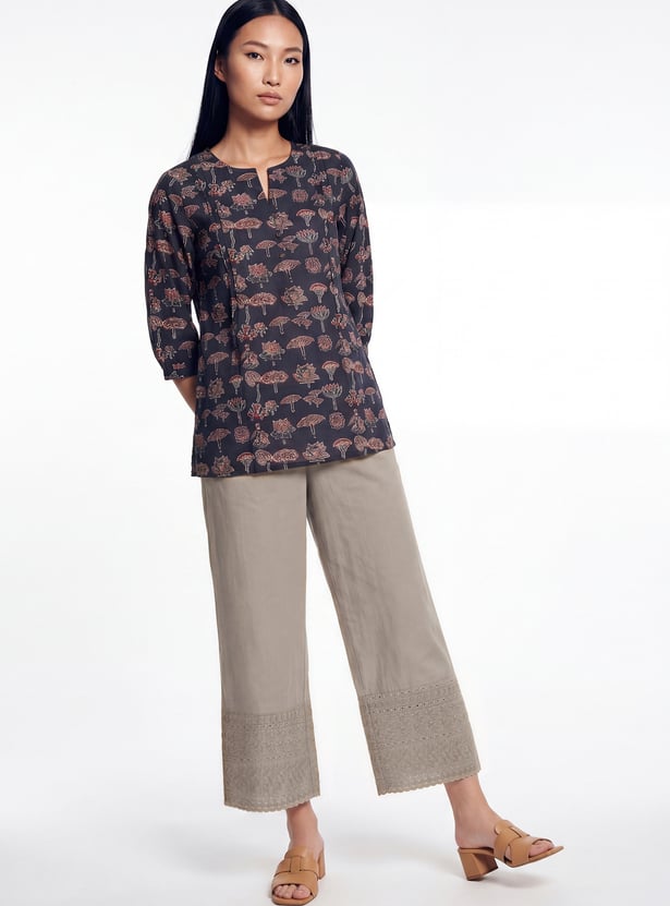 Women Embroidered Palazzos