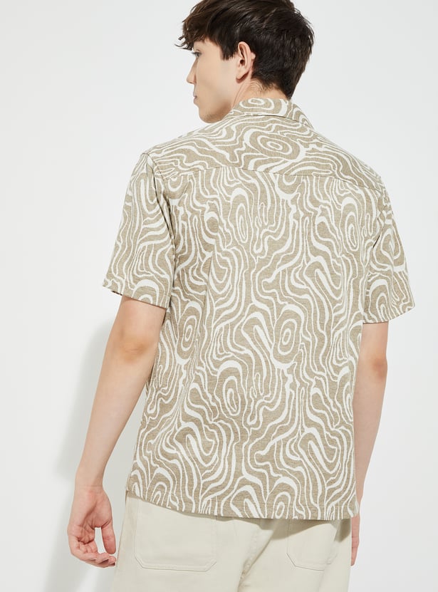 URB_N Men Jacquard Resort Shirt