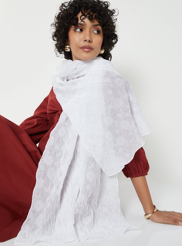 Women Floral Print Scarf