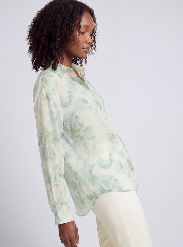 Women Floral Print Shirt