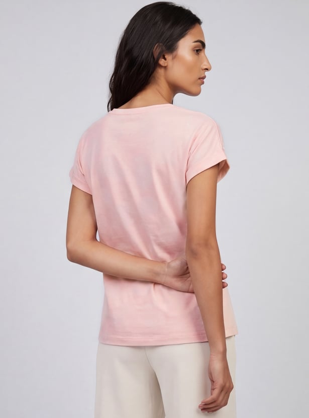 Women Embroidered T-shirt