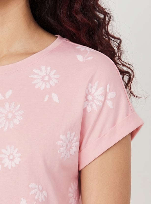 Women Embroidered T-shirt